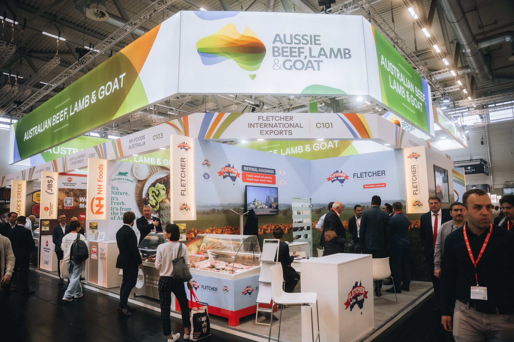 Aussie Beef and Lamb exhibition stand at Anuga
